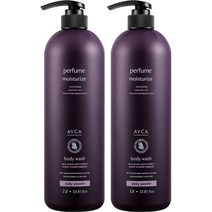아브카 퍼퓸 대용량 바디워시 베이비 파우더향, 1000ml, 2개