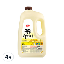 트리오 곡물설거지 우리현미 주방세제, 4개, 3L