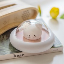 아이린 충전식 무선 애니멀 무드 수면등, 핑크