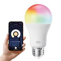 오아 스마트 LED 거실 밝기조절 앱연동 조명 OLA-004WH 9W, 전구색, 1개