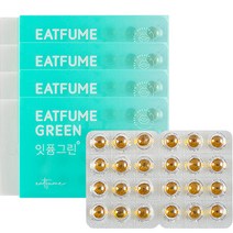 잇퓸 그린 민트향 상쾌한 먹는향, 3.12g, 4개