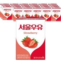서울우유 멸균딸기우유200ml, 200ml, 24팩