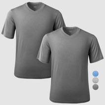 아르메데스 남성용 사방스판 브이넥 반팔 쿨티셔츠 AR1962 2p