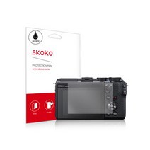 스코코 캐논 미러리스 EOS M6 Mark2 올레포빅 액정보호 필름 2매입, 1세트