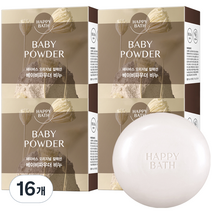 해피바스 오리지널 컬렉션 베이비파우더 비누, 90g, 16개