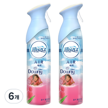 페브리즈 에어 공기탈취제 다우니향, 275g, 6개