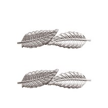 스틸 정리 링 커튼집게 38cm, 실버(월계수잎), 2개