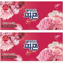 피죤 에어시트 리치퍼퓸 시트형 섬유유연제 플라워 페스티벌 본품, 2개, 20매