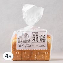 곰곰 우유 가득 식빵, 350g, 4개