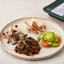 집반찬연구소 담백한 반찬 4종 감자햄볶음 80g + 애호박볶음 100g + 시래기된장지짐 90g + 느타리버섯볶음 90g, 1세트