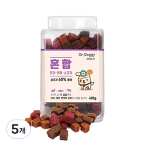 닥터도기 져키 반려견 간식, 혼합맛, 5개
