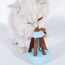 펫츠몬 캣닢 마따따비 오뚝이 고양이 장난감, 블루, 1개
