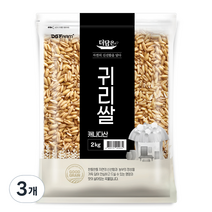 엉클탁 캐나다산 귀리쌀, 2kg, 3개