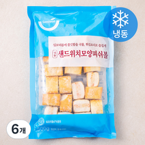세미원 샌드위치모양 피쉬볼 (냉동), 500g, 6개