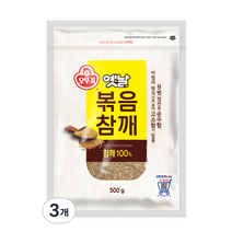 오뚜기 옛날 볶음참깨, 500g, 3개