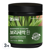 조은약초 프리미엄 보리새싹환, 3개, 300g