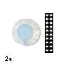 와사비네코 미미츠보 쥬얼리 귀지압패치 M 3.0mm 20p, 화이트오팔, 2개