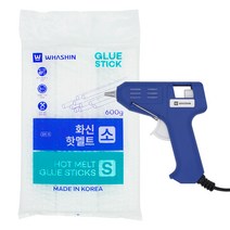 화신 GL-10W(FL-138) 글루건 소+핫멜트 소 7mm 600g, 1세트