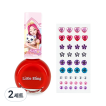 리틀블링 시크릿쥬쥬 별의여신 쥬얼리네일세트, 연지곤지, 2세트