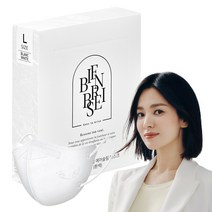 비앙브리제 프리미엄 에어슬림 마스크 성인용 KF94 대형, 10개입, 1개, 블랑 화이트
