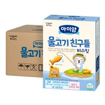 일동후디스 아이얌 물고기 친구들 비스킷 30g x 2p, 우리밀, 60g, 10개