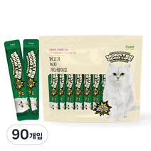 푸르미 고양이 몬스터굿라이프 대용량 35g 짜먹는 간식 30p, 녹차, 90개입