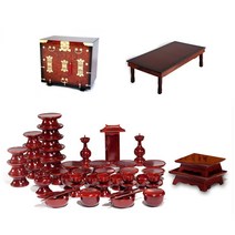 패키지 문화재 물푸레 제기 49p + 남원 앞닫이 제기 보관함 + 남원 춘향골 직교자상 80-120, 1세트