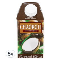 차오코 코코넛밀크, 500ml, 5개