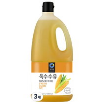 청정원 참빛고운 옥수수유, 1.8L, 3개