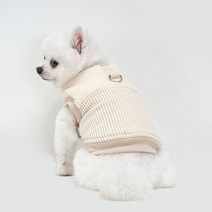 펫츠랜드 반려동물 로이 패딩 베스트, 아이보리