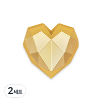 디씨네트워크 하트 차량용 방향제 매트골드 넘버5, 2세트, 넘버5향