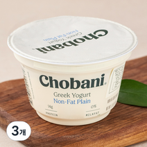 초바니 그릭요거트 무지방 플레인, 150g, 3개