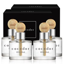 코코도르 우드볼 차량용디퓨저 50ml 2개입, 화이트 머스크, 2세트