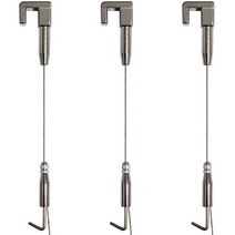 선반나라 7형 액자걸이 소형, 실버, 3개