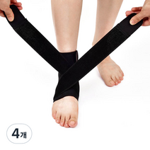 바디공식 여성용 3단 밴드 발목보호대 M, 4개