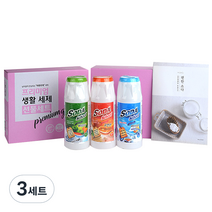 소다스쿨 프리미엄 생활세제 용기 3종 선물 세트, 3세트
