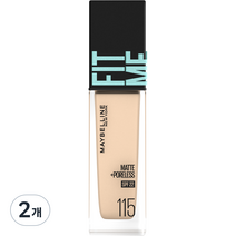 메이블린 핏미 파운데이션 레노 115 30ml, 115호 아이보리, 2개