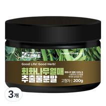 조은약초 회화나무 열매 추출물 건강 분말, 3개, 200g