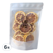 니칩내칩 씨있는 건조 레몬 과일칩, 40g, 6개