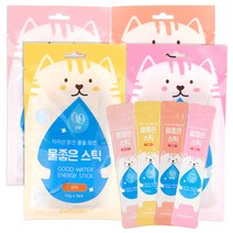 캣츠모리 고양이 물좋은 스틱 간식 4종 x 10g x 5p 세트, 1세트, 닭고기, 연어, 참치, 오리