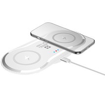 스위스윙거 30W 듀얼 고속 무선충전기 SP1400, WHITE, 1개