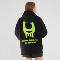 고스트리퍼블릭 네온 빅로고 터틀넥 후리스 후드티 GHT-453