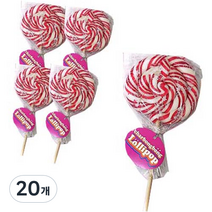 샤르봉봉 롤리팝 딸기맛 막대사탕, 50g, 20개