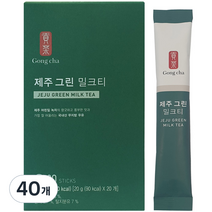 공차 제주 그린 밀크티, 20g, 20개입, 2개