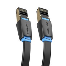 벤션 40기가비트 CAT8 칼국수형 랜케이블 1m, 혼합색상, 1개