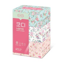 코디 뉴플라워 갑티슈 2겹, 250매, 3개