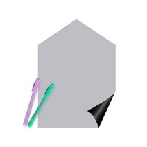 루미레브 붙이는 유아 자석 칠판 벽지용 + 아모스 파스넷 색연필 2p, 칠판(내추럴그레이), 색연필(랜덤발송)