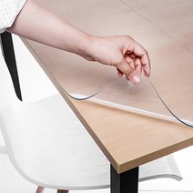 두꺼운 PVC 유리대용 투명매트 1mm, 200 x 90cm