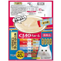 이나바 챠오 츄르 고양이 간식, 참치 + 가다랑어, 1개