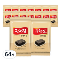 광천김 참 재래김, 64개, 15g